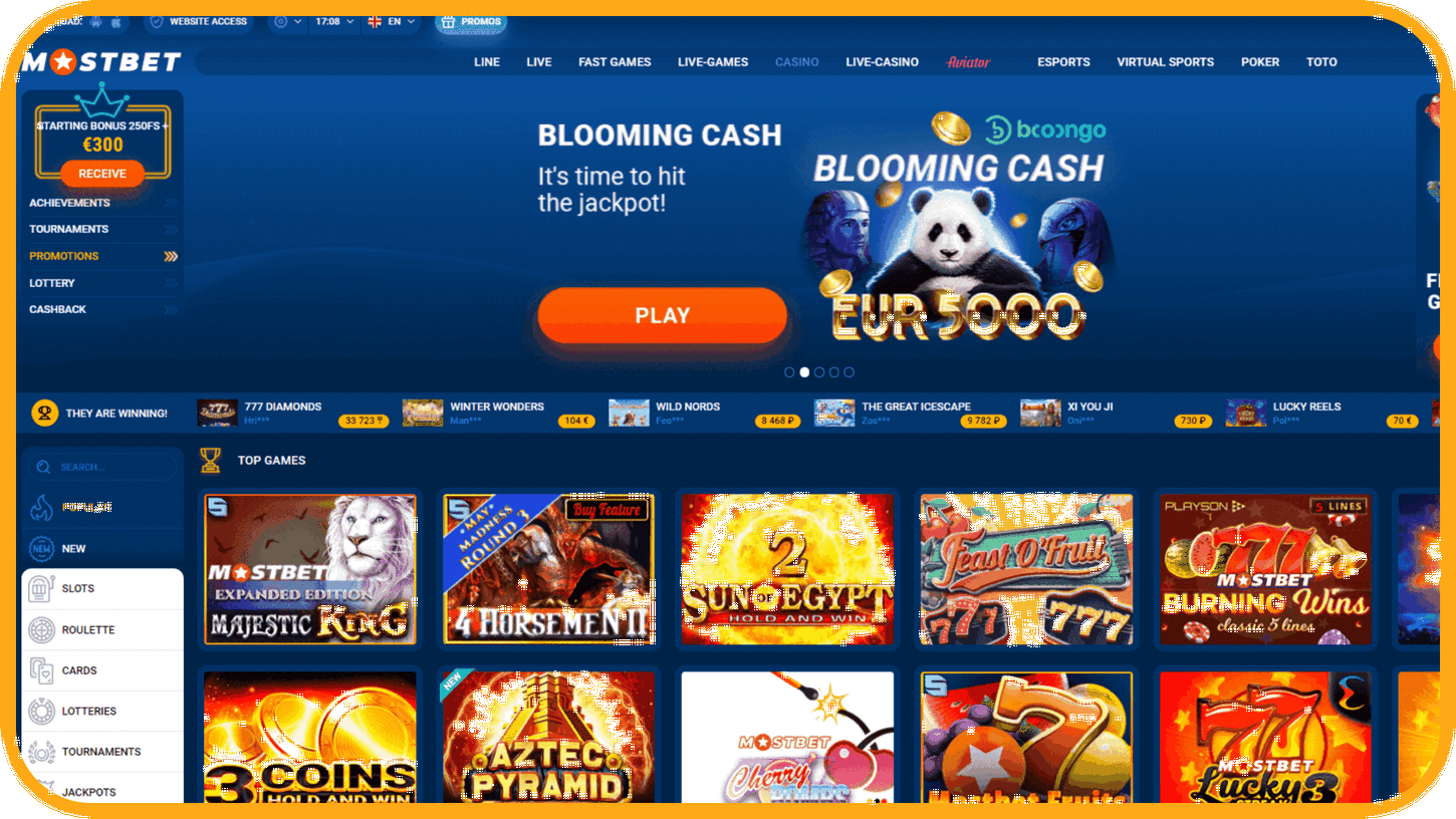 The main Mostbet site for Indian players